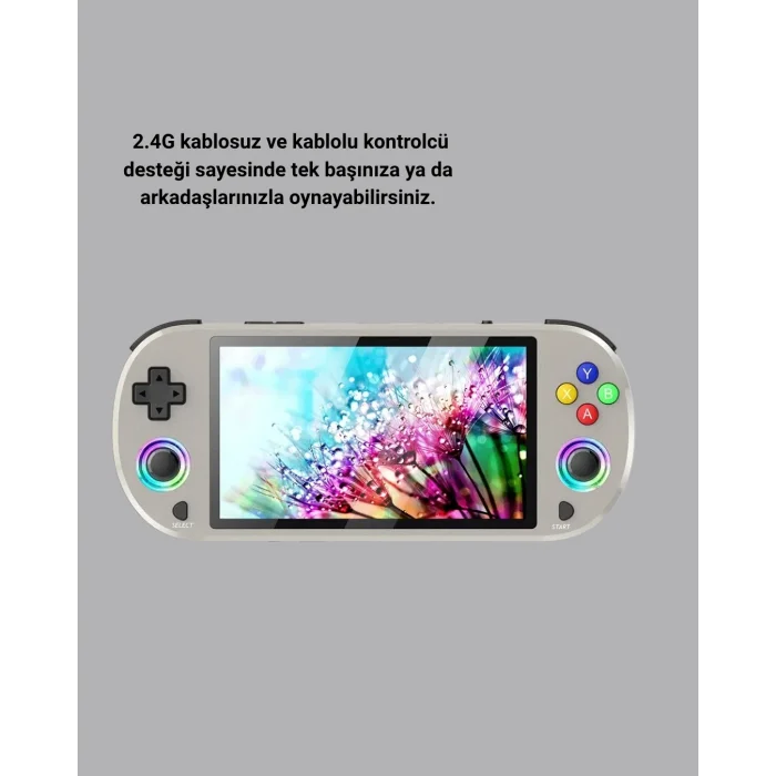 BUĞZ Taşınabilir Retro Oyun Konsolu – 5 İnç IPS Ekranlı, 3000 mAh Şarjlı, HD Destekli