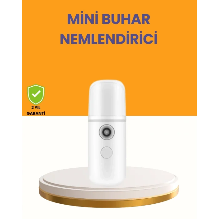 BUĞZ Taşınabilir Şarjlı Buhar Nemlendirici – Kablosuz Akıllı Pro Teknolojili Mini Cilt ve Ortam Nemlendirici