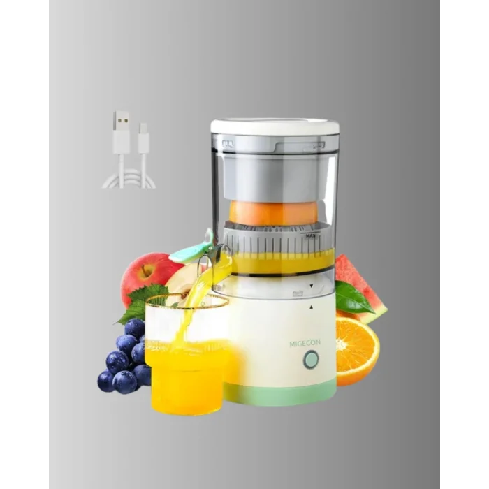 BUĞZ Taşınabilir Şarjlı Katı Meyve Sıkacağı – 45W Güç, 18000 RPM Hız, 400 mL Kapasite