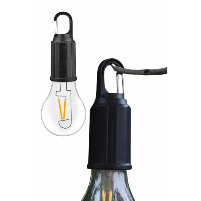  Taşınabilir Şarjlı Led Ampul Askılı Lamba Kamp Bahçe Lambası