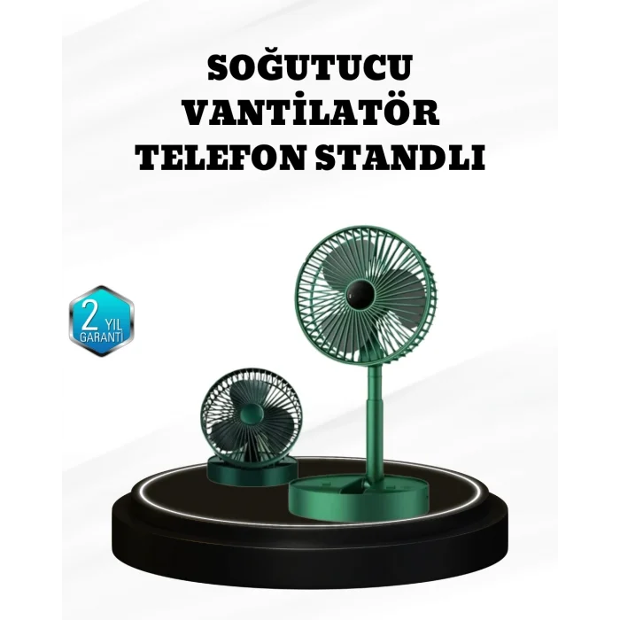 BUĞZ Taşınabilir Şarjlı Mini Fan – Katlanabilir Gövde, 3 Hız Kademesi