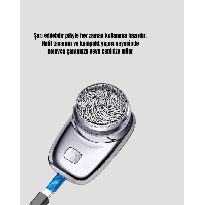 BUĞZ Taşınabilir Şarjlı Mini Tıraş Makinesi – Hassas Kesim, Hızlı Şarj, Kolay Temizlik