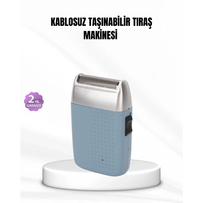 BUĞZ Taşınabilir Şarjlı Tıraş Makinesi – Kuru Kullanım, Özel Sakal Başlıkları