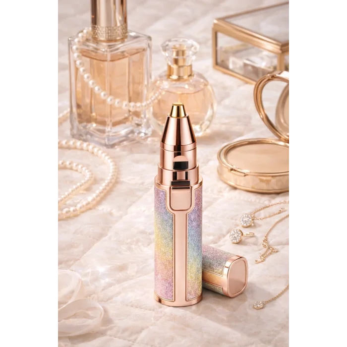 BUĞZ Taşınabilir Şarjlı Yüz Tüy Alma Aleti, Tahriş Etmeyen Hassas Başlık ve Lüks Gövde