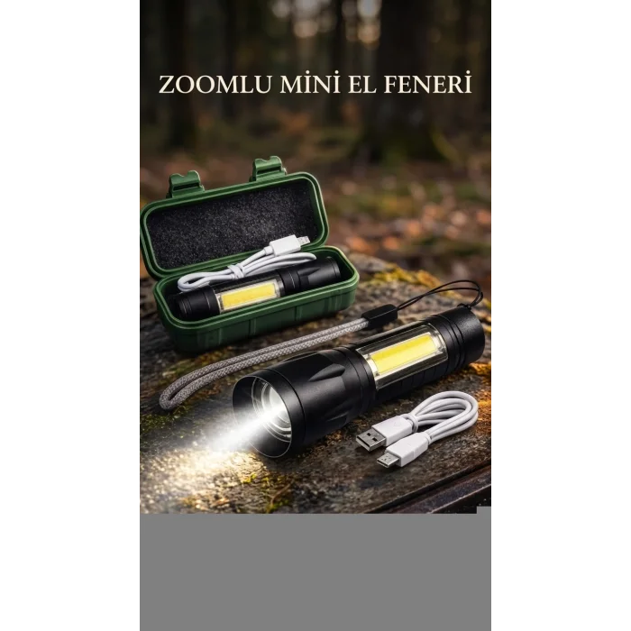 BUĞZ Taşınabilir Su Geçirmez El Feneri Uzun Pil Ömrü