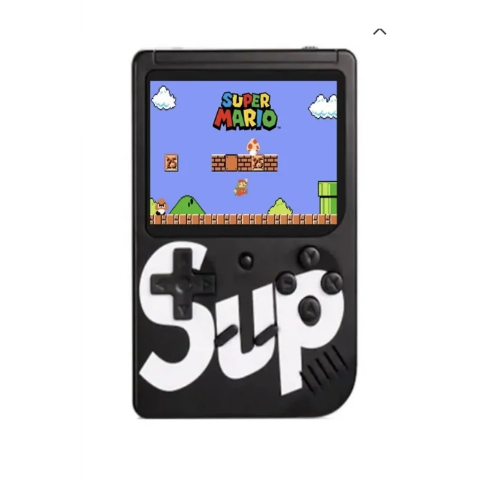 BUĞZ Taşınabilir video oyun konsolu 3 inç ekran 400 yüklü oyunlu mini atari siyah 2 oyunculu