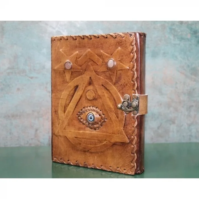  Taşlı Deri Defter Model 1