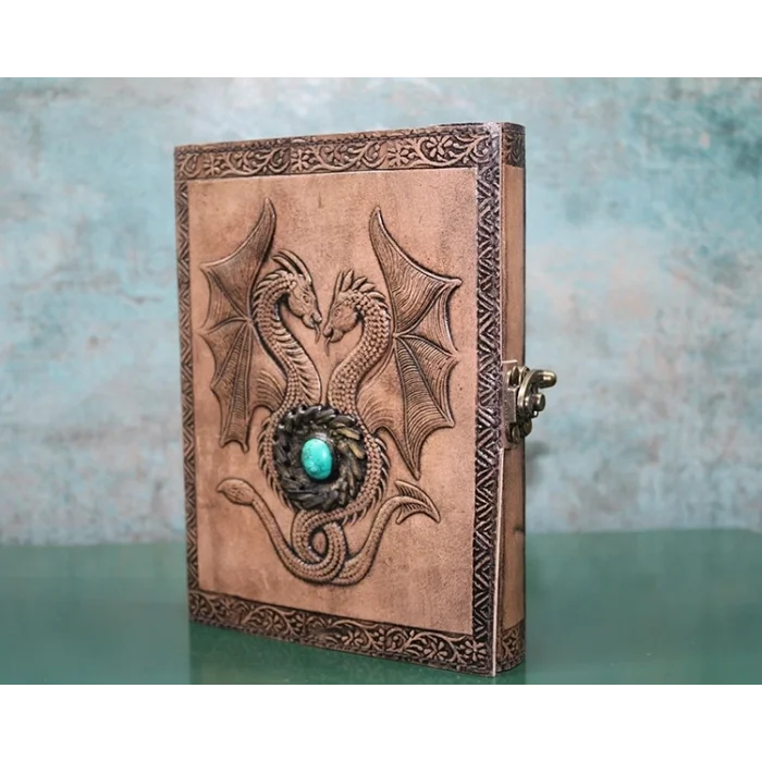 BUĞZ Taşlı Deri Defter Model 8