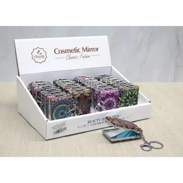  Taşlı El Aynası Anahtarlık Model 3