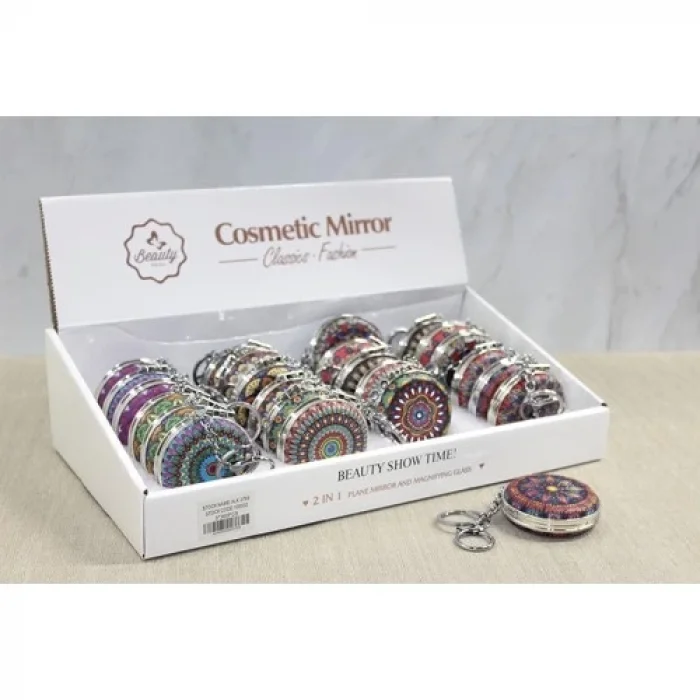  Taşlı El Aynası Anahtarlık Model 4