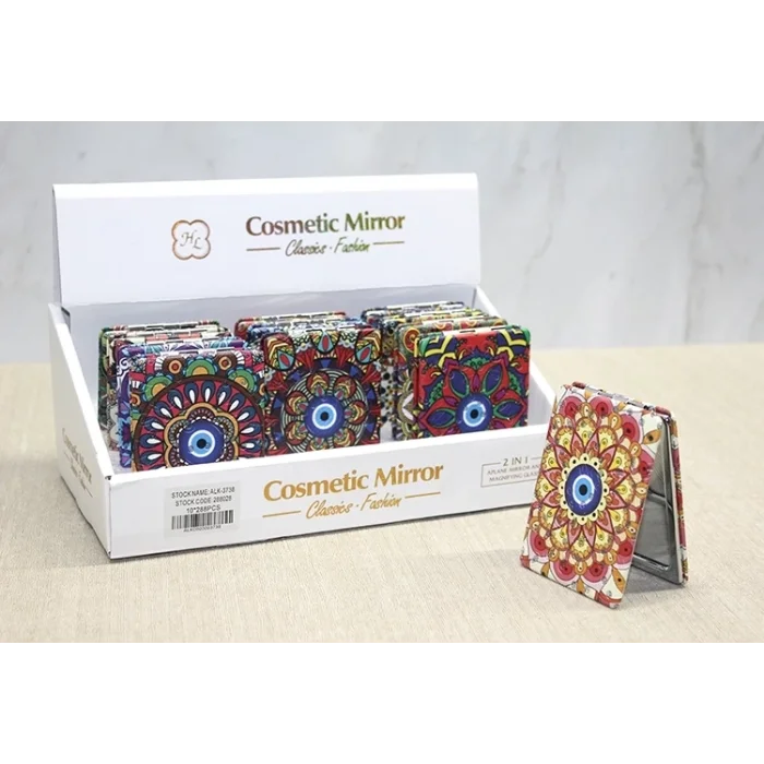 BUĞZ Taşlı El Aynası Dikdörtgen İnce Alk3738