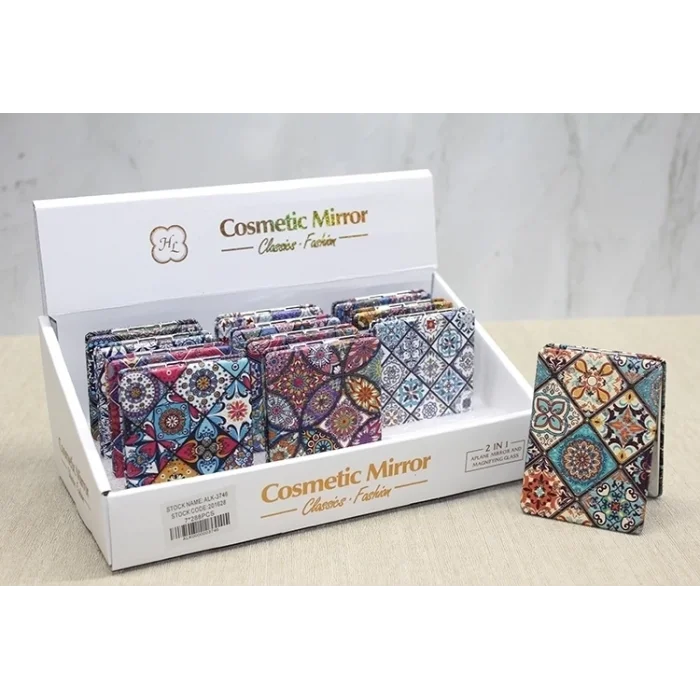 BUĞZ Taşlı El Aynası Dikdörtgen İnce Alk3746