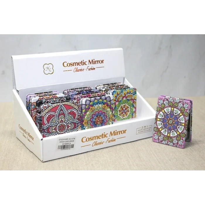 BUĞZ Taşlı El Aynası Dikdörtgen İnce Model 1