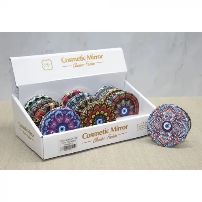  Taşlı El Aynası Yuvarlak İnce Model 5