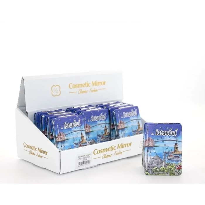 BUĞZ Taşlı İstanbul Tasarımı El Aynası İnce Alk2915