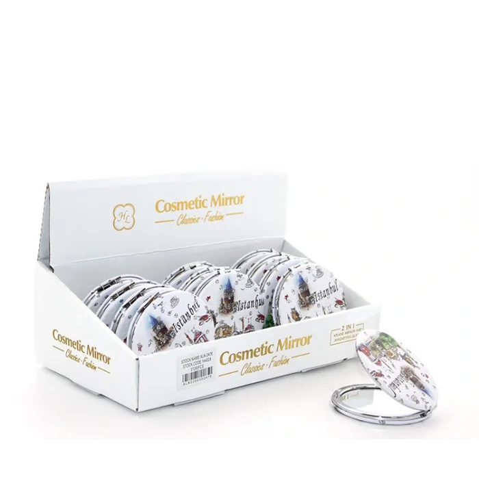 BUĞZ Taşlı İstanbul Tasarımı El Aynası İnce Model 2