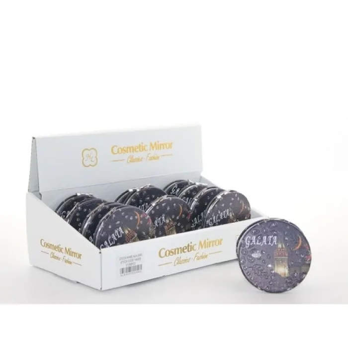  Taşlı İstanbul Tasarımı El Aynası İnce Model 22