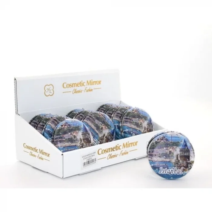  Taşlı İstanbul Tasarımı El Aynası Kalın Model 14