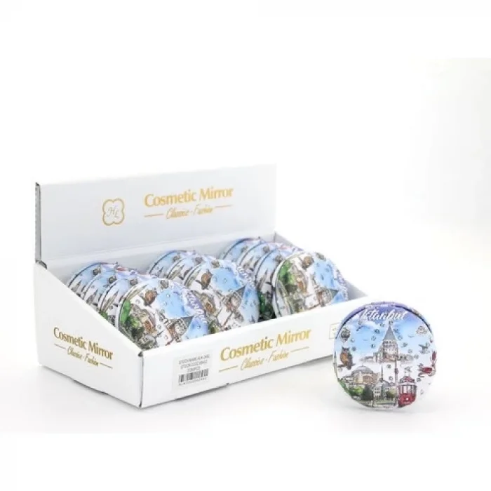  Taşlı İstanbul Tasarımı El Aynası Kalın Model 5