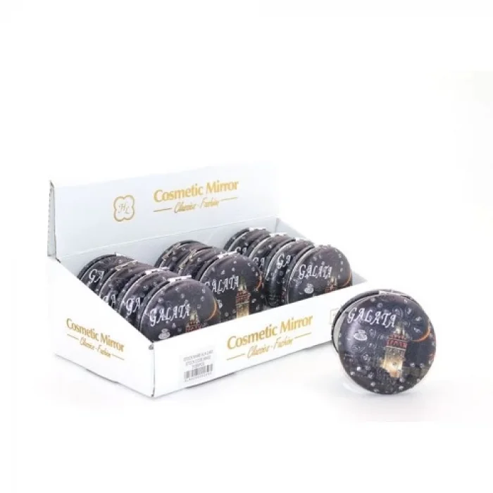  Taşlı İstanbul Tasarımı El Aynası Kalın Model 6