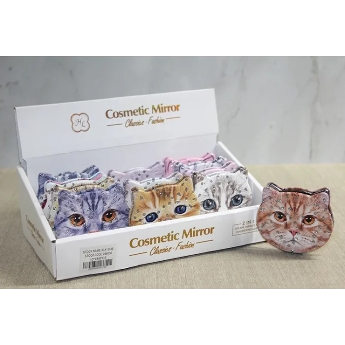 BUĞZ Taşlı Kedi El Aynası Alk3749