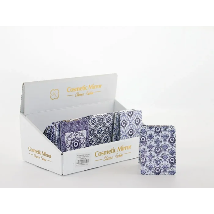 BUĞZ Taşlı Nazar Boncuklu Dikdörtgen El Aynası İnce