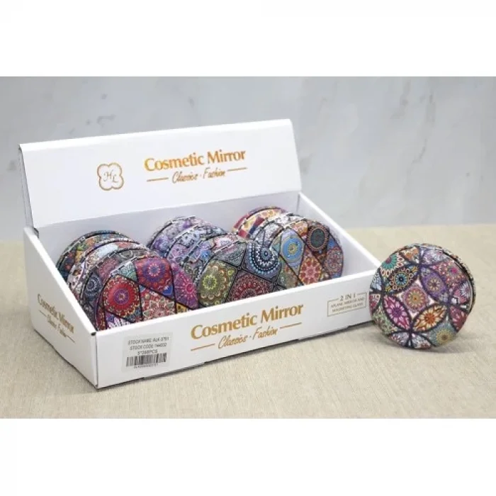  Taşlı Yuvarlak El Aynası Kalın Model 1