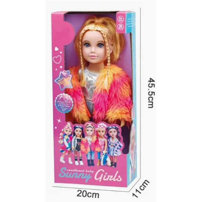 BUĞZ Tatlı Moda Oyuncak Bebeği 40 cm