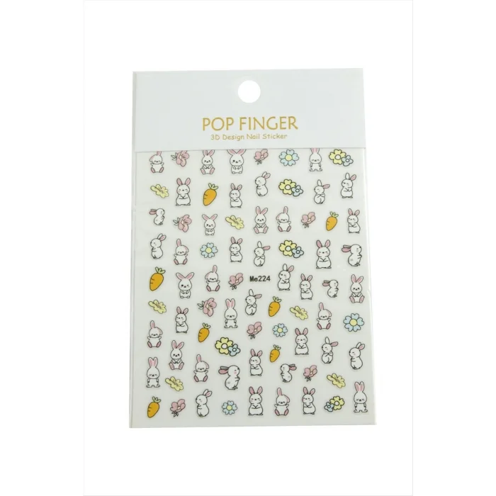 BUĞZ Tavşan Havuç Tattoo Dövme Sticker