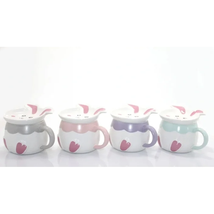 BUĞZ Tavşan Tasarımlı Porselen Kupa Bardak