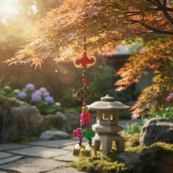 BUĞZ Tavuskuşu Renkli Rüzgar Çanı