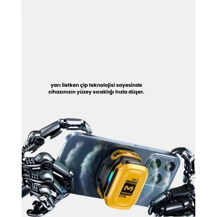 BUĞZ TEC Teknolojili Telefon Soğutucu Yüksek Verimli ve Oyun Odaklı