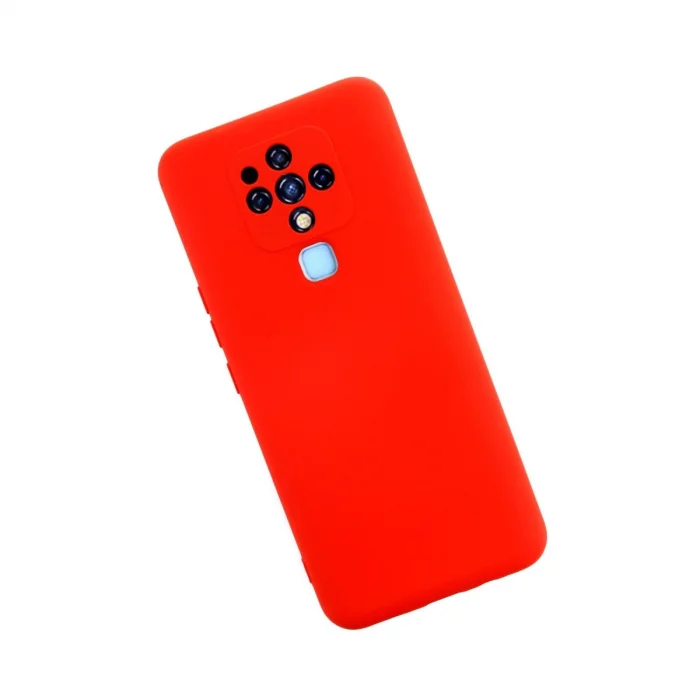 BUĞZ Tecno Camon 16 Kılıf Nano İçi Kadife Silikon - Kırmızı
