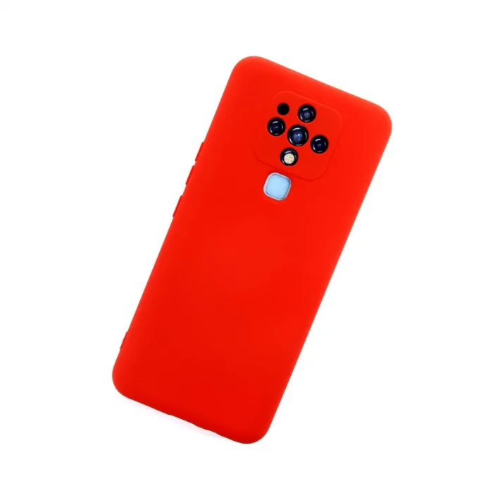 BUĞZ Tecno Camon 16 Kılıf Nano İçi Kadife Silikon - Kırmızı