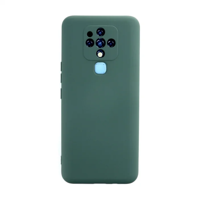 BUĞZ Tecno Camon 16 Kılıf Nano İçi Kadife Silikon - Koyu Yeşil