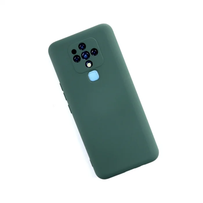 BUĞZ Tecno Camon 16 Kılıf Nano İçi Kadife Silikon - Koyu Yeşil