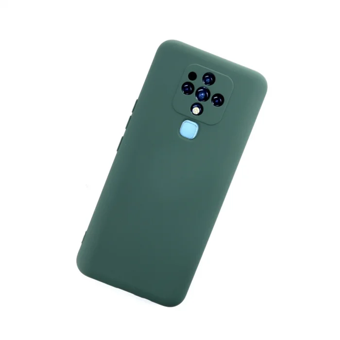 BUĞZ Tecno Camon 16 Kılıf Nano İçi Kadife Silikon - Koyu Yeşil