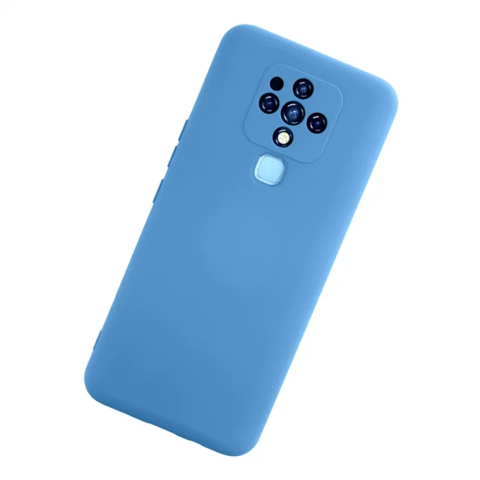 BUĞZ Tecno Camon 16 Kılıf Nano İçi Kadife Silikon - Mavi