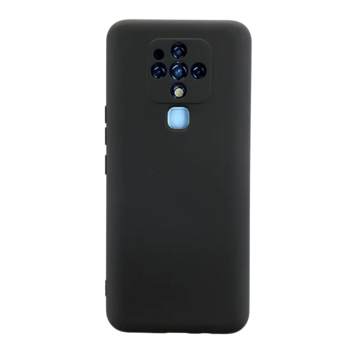 BUĞZ Tecno Camon 16 Kılıf Nano İçi Kadife Silikon - Siyah