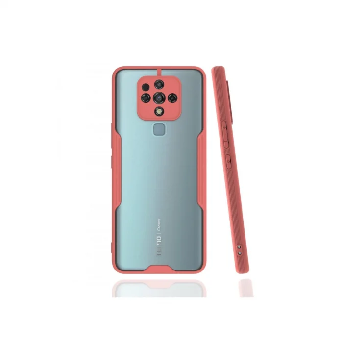 BUĞZ Tecno Camon 16 Kılıf Platin Silikon - Pembe