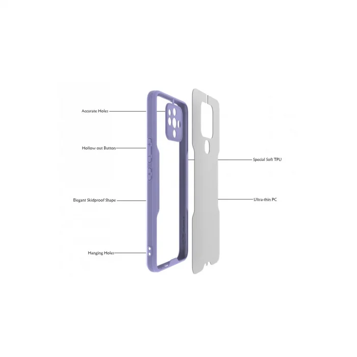 BUĞZ Tecno Camon 16 Kılıf Platin Silikon - Siyah