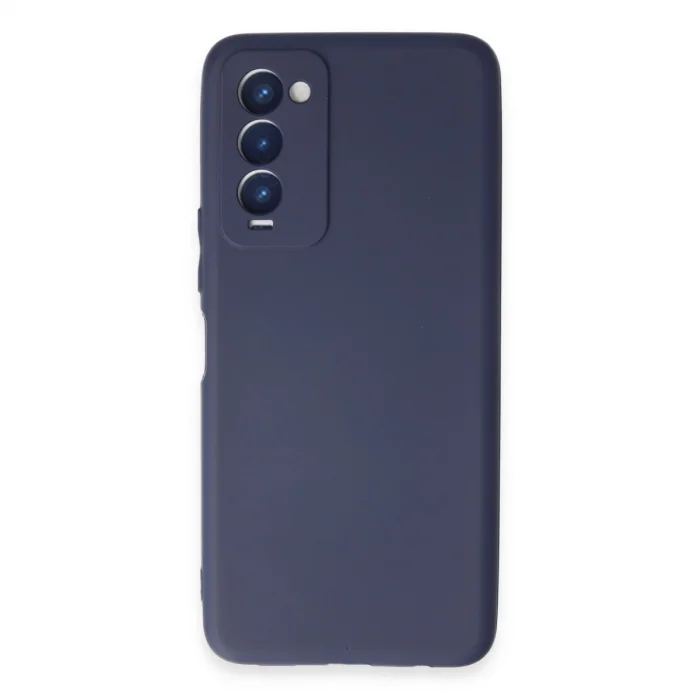 BUĞZ Tecno Camon 18 Kılıf First Silikon - Lacivert