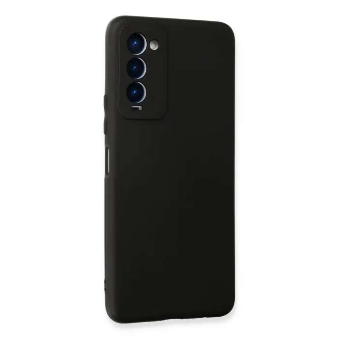 BUĞZ Tecno Camon 18 Kılıf First Silikon - Siyah