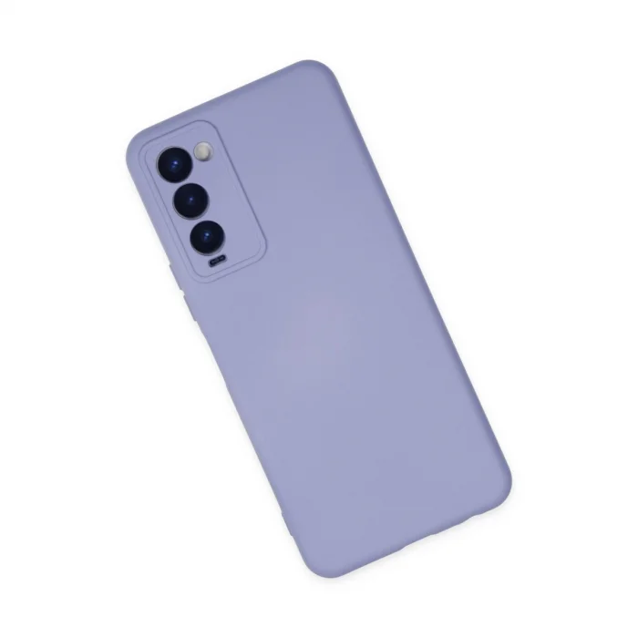 BUĞZ Tecno Camon 18 Kılıf Nano İçi Kadife Silikon - Lila