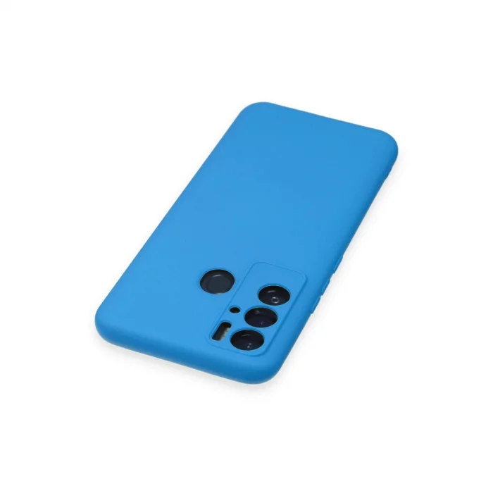 BUĞZ Tecno Pova Neo Kılıf Nano İçi Kadife Silikon - Mavi