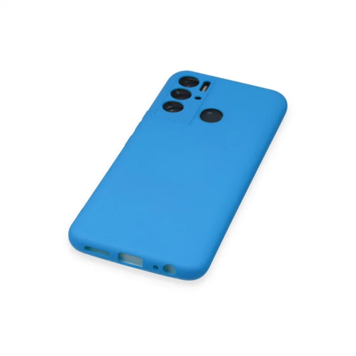 BUĞZ Tecno Pova Neo Kılıf Nano İçi Kadife Silikon - Mavi