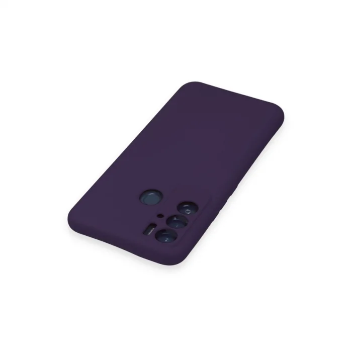 BUĞZ Tecno Pova Neo Kılıf Nano İçi Kadife Silikon - Mor