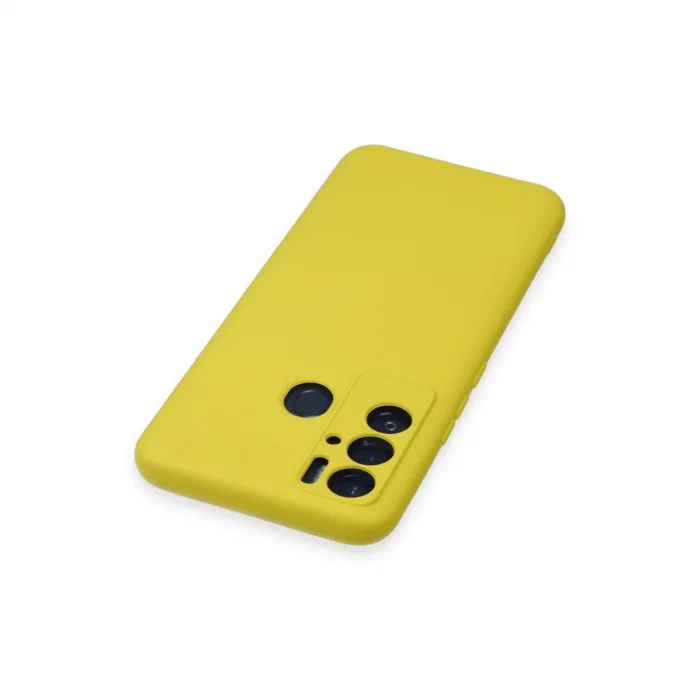 BUĞZ Tecno Pova Neo Kılıf Nano İçi Kadife Silikon - Sarı