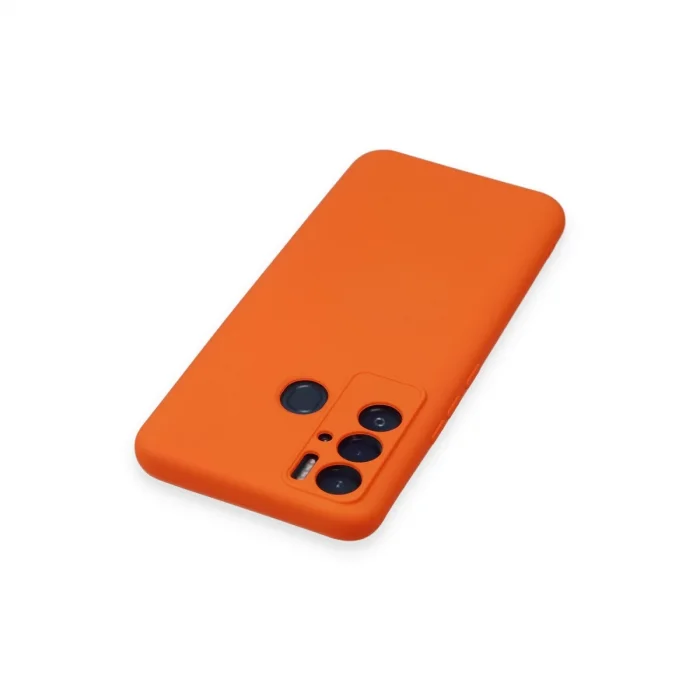 BUĞZ Tecno Pova Neo Kılıf Nano İçi Kadife Silikon - Turuncu