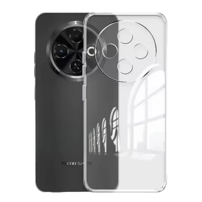 BUĞZ Tecno Spark 30c Kılıf Lüx Şeffaf Silikon